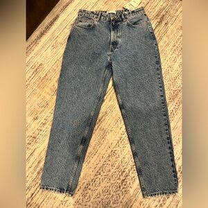 Zara Distressed Blue Denim Jeans